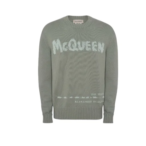 Graffiti Logo Intarsia Knitted Jumper