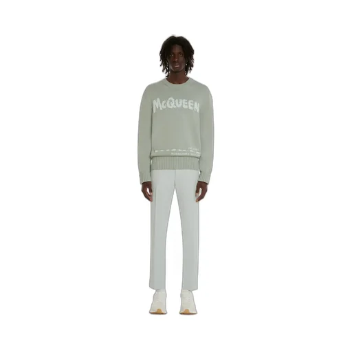 Graffiti Logo Intarsia Knitted Jumper
