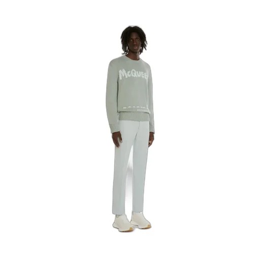 Graffiti Logo Intarsia Knitted Jumper