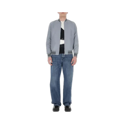 Logo Patch Wide Leg Jeans