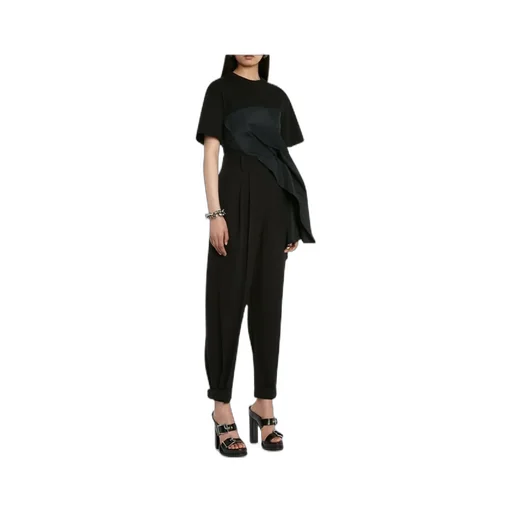 Asymmetric Ruched Detailed T-Shirt