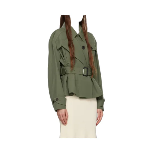Belted Peplum Jacket