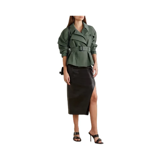 Belted Peplum Jacket