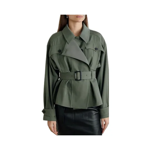 Belted Peplum Jacket