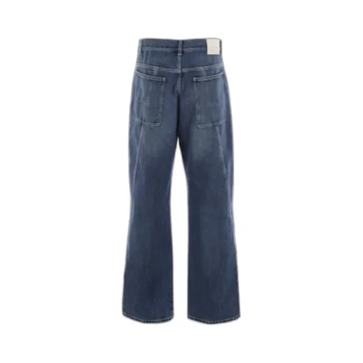 Logo Patch Wide Leg Jeans
