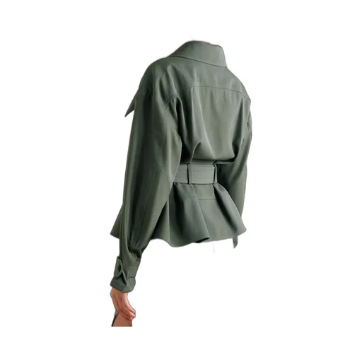 Belted Peplum Jacket
