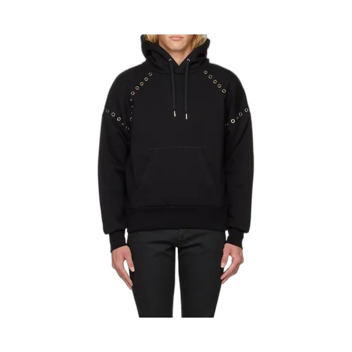 Eyelets Detailed Hoodie