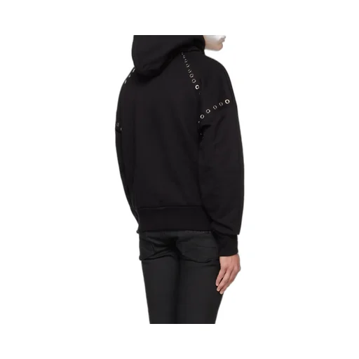 Eyelets Detailed Hoodie