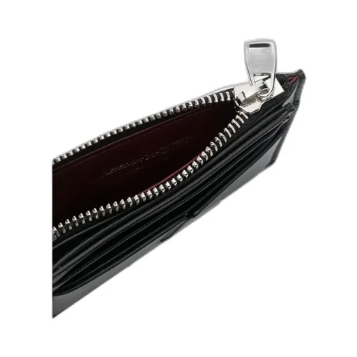 Logo Printed Zip-Up Coin Wallet