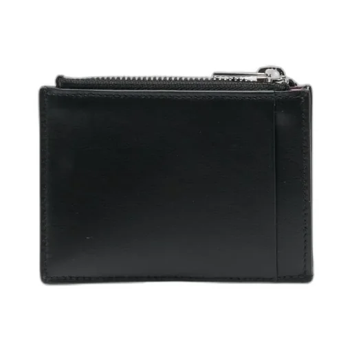 Logo Printed Zip-Up Coin Wallet