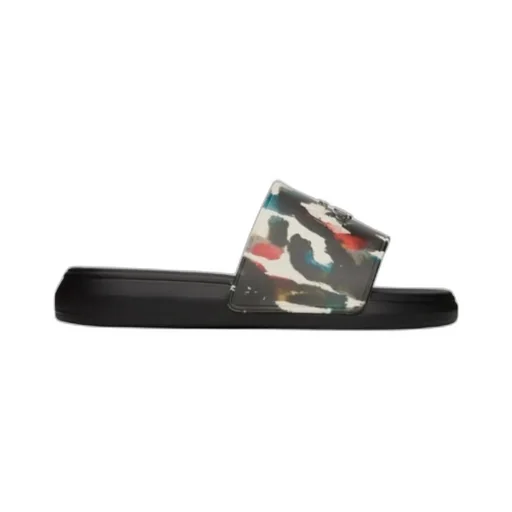 Graphic Logo Print Pool Slides