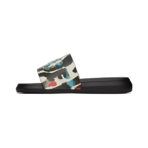 Graphic Logo Print Pool Slides