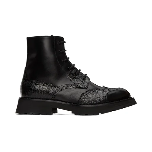 Punk Worker Lace-Up Boots