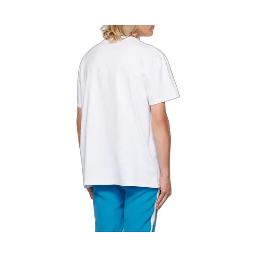Watercolour Graffiti Logo Printed Crewneck T-Shirt