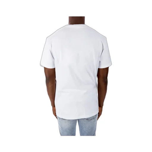 Watercolour Graffiti Logo Printed Crewneck T-Shirt