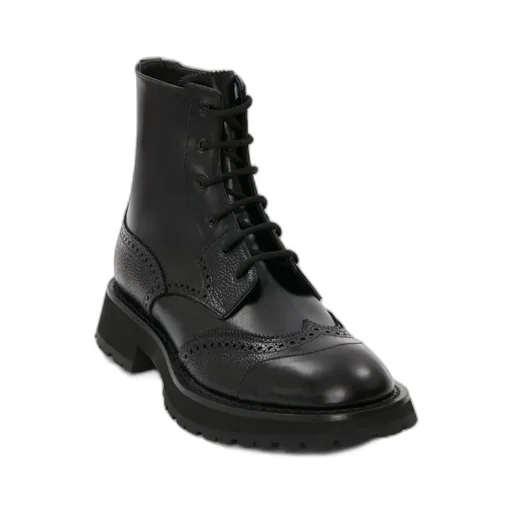 Punk Worker Lace-Up Boots