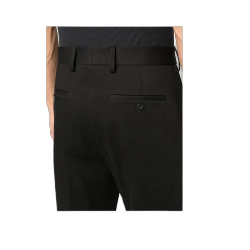 Straight-Leg Cotton Trousers