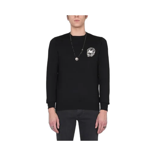Skull Decal Knitted Sweater