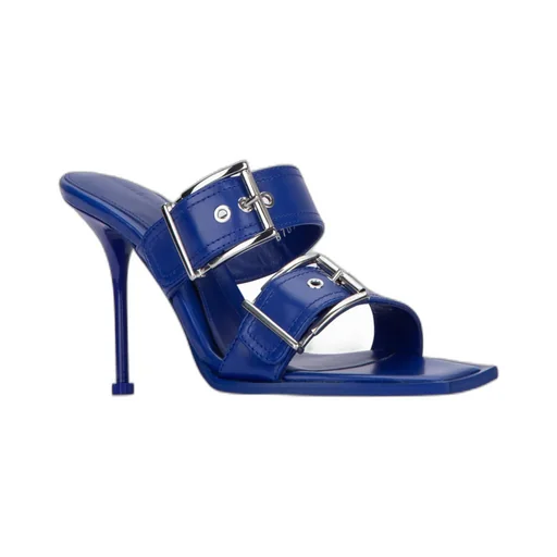 Buckle Detailed Heeled Sandals