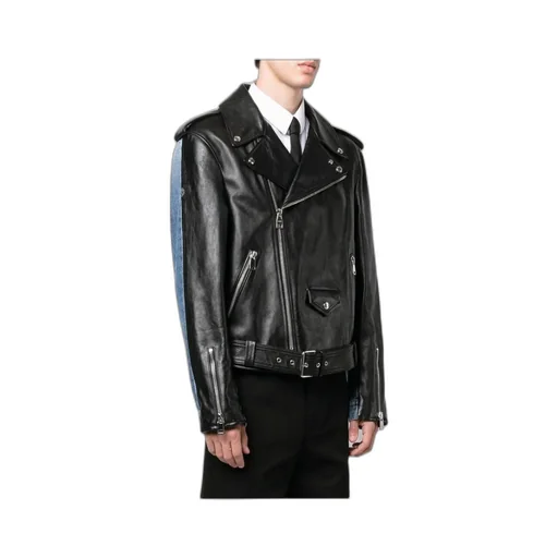 Panelled Biker Jacket