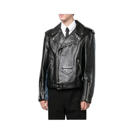 Panelled Biker Jacket