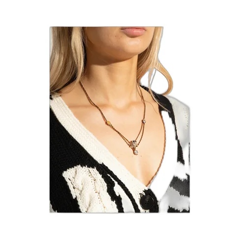 Skull-Detail Chain Necklace