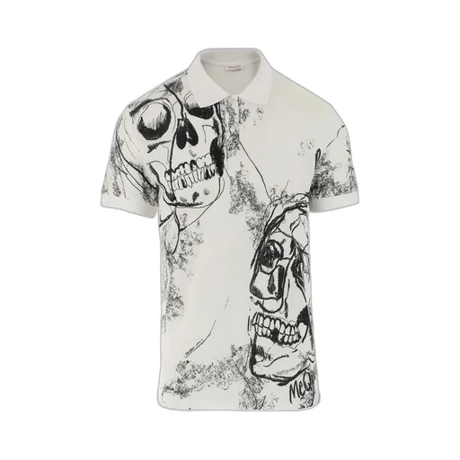 Skull Short-Sleeved Polo Shirt