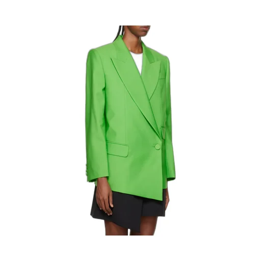 Double-Breasted Asymmetric Blazer