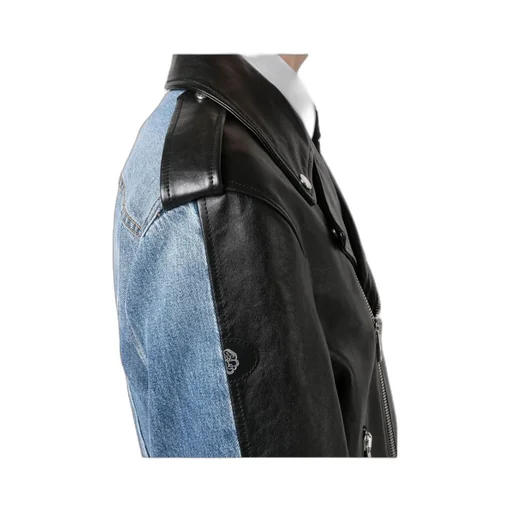 Panelled Biker Jacket