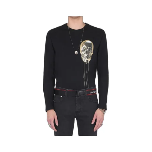 T-Shirt With Round Neck And Long Sleeves