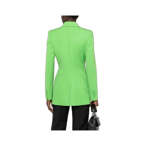 Peak-Lapel Double-Breasted Blazer