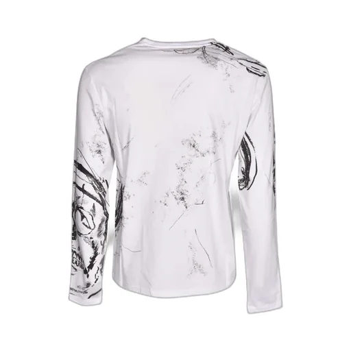 Skull Print Long-Sleeved Top