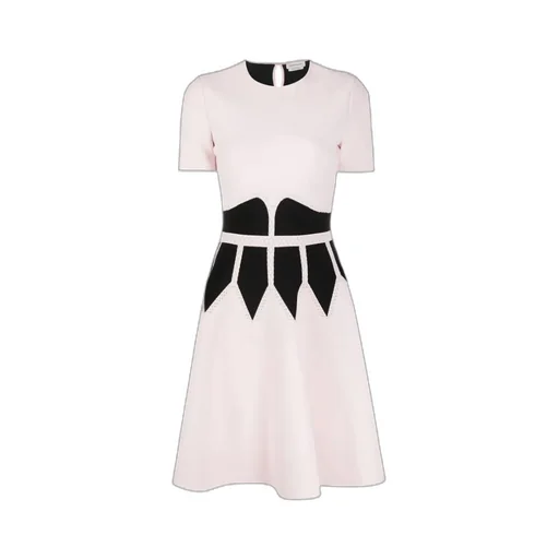 Round-Collar Short-Sleeve Dress