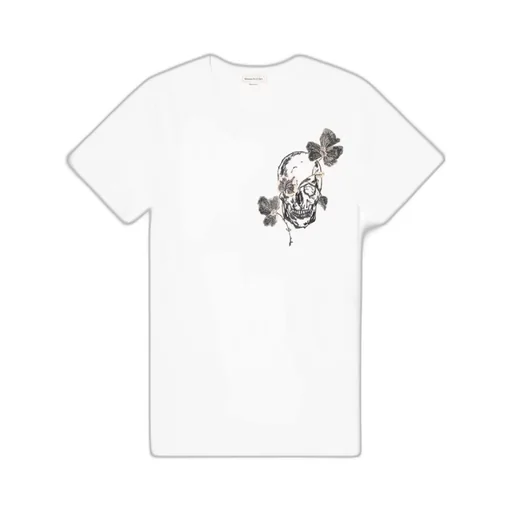Flower Skull Printed T-Shirt