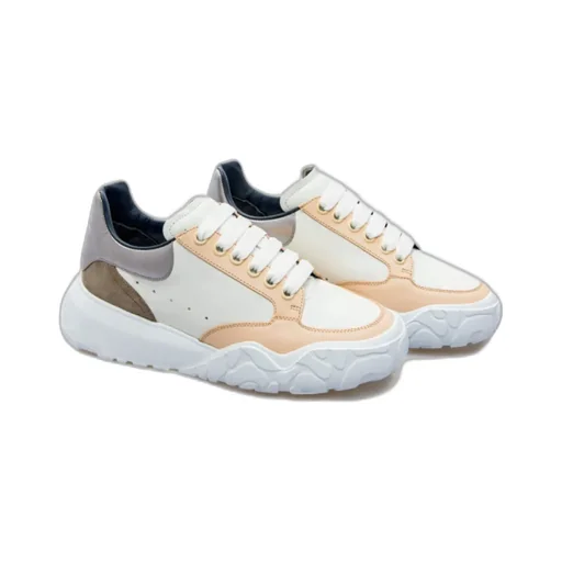Panelled Lace-Up Sneakers