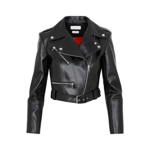 Cropped Biker Jacket