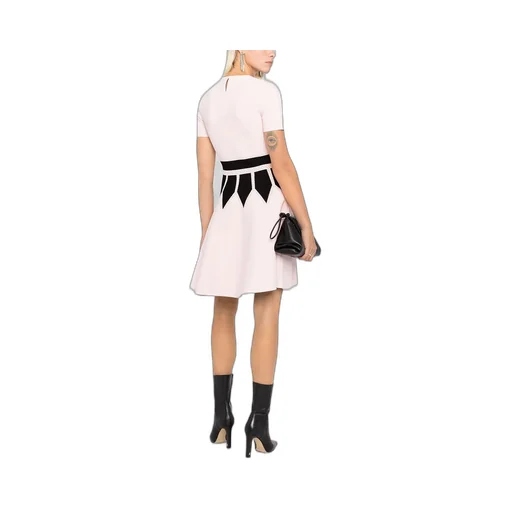 Round-Collar Short-Sleeve Dress