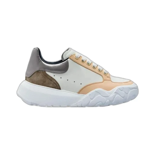 Panelled Lace-Up Sneakers