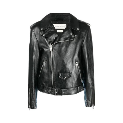 Panelled Biker Jacket