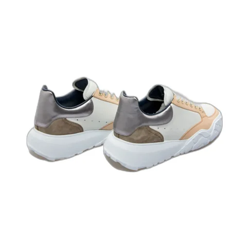 Panelled Lace-Up Sneakers