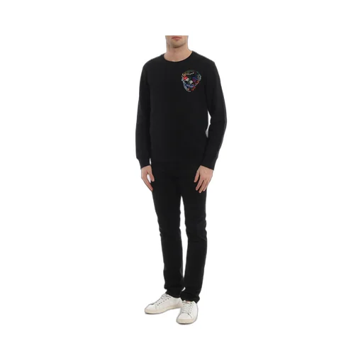 Round Collar Logo Sweater