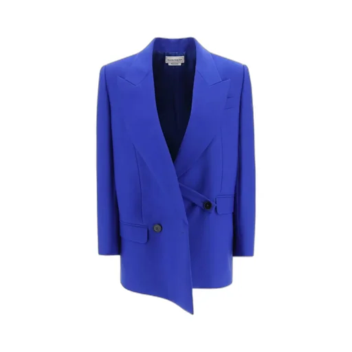 Asymmetric Double-Breasted Tailored Blazer