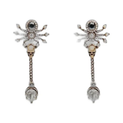 Embellished Spider Earrings