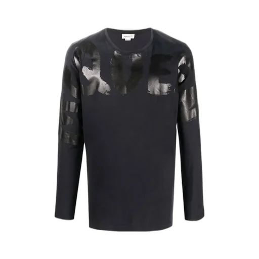 Logo-Print Long-Sleeve Top
