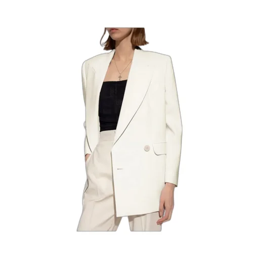 Asymmetric Double-Breasted Tailored Blazer