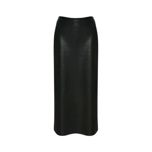 A-Line Leather Skirt