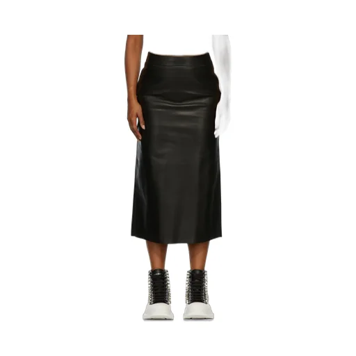 A-Line Leather Skirt