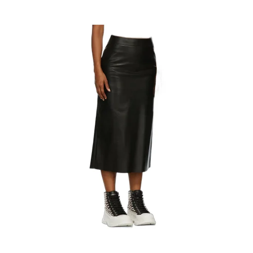 A-Line Leather Skirt