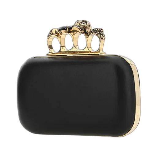 Skull Four-Ring Clutch Bag