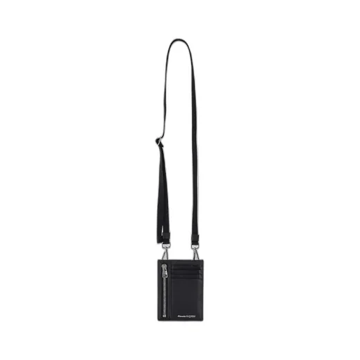 Logo-Embossed Neck-Strap Cardholder